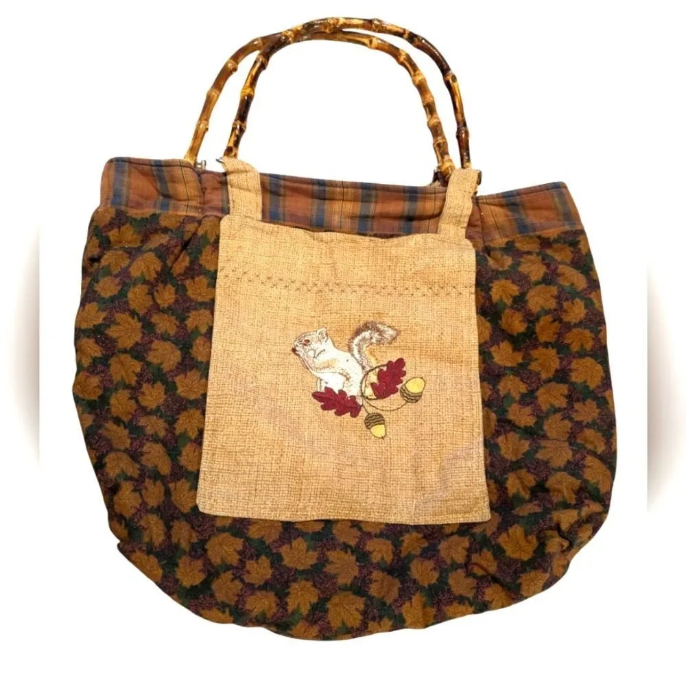 Women's Vintage Fall Forest Slouchy Hobo Bag‎